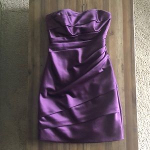 David’s Bridal Size 2 Plum Dress